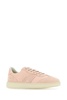 Salvatore Ferragamo Woman Pastel Pink Leather And Suede Achille Sneakers