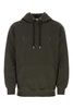 Lanvin Man Dark Green Cotton Oversize Sweatshirt