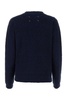 Dark Blue Cotton Blend Sweater