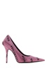 Balenciaga Woman Embellished Suede Square Knife Pumps