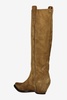 Maison Margiela Soft Suede Knee-High Cowboy Boots Shoes