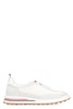 Thom Browne Leather And Fabric Low-Top Sneakers