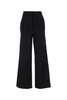 Black Cotton Blend Idai Palazzo Pant