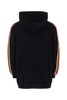 Black cotton oversize sweatshirt