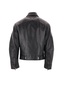 Long-Sleeved Leather Jacket