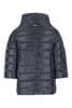 Midnight Blue Nylon Down Jacket