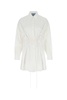 Prada Lace-Up Long Sleeved Shirt Dress