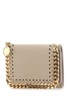 Stella Mccartney Woman Sand Shaggy Deer Mini Falabella Wallet