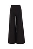 Black Stretch Wool Blend Pants