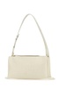 Jil Sander Woman Ivory Leather Small Empire Shoulder Bag