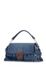 Fendi Regular Baguette Fringed Denim Bag