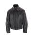 Long-Sleeved Leather Jacket