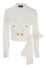 Elisabetta Franchi Double-Breasted Poplin Shirt