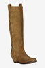 Maison Margiela Soft Suede Knee-High Cowboy Boots Shoes