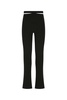 Andreādamo Ribbed Trousers With Cut Out Belt