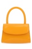 Orange Leather Mini Handbag