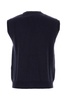 Fendi Man Navy Blue Wool Vest