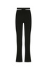 Andreādamo Ribbed Trousers With Cut Out Belt