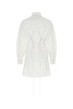 Prada Lace-Up Long Sleeved Shirt Dress