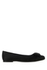 Black Satin Varina Ballerinas