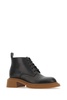 Loewe Man Black Leather Ankle Boots