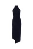 Fendi Woman Midnight Blue Stretch Wool Blend Dress