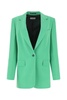 Green Viscose Blend Blazer