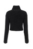 Alessandra Rich Zip-Up Rib-Knit Cardigan