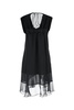 Black cotton blend dress