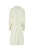 Bottega Veneta Woman Ivory Leather Coat