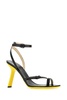 Loewe Woman Black Leather Petal Sandals