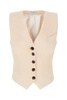 Pastel Pink Stretch Polyester Blend Vest