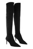 STUART WEITZMAN Sleek and Stylish 75 Thigh-High Suede Boots for Women in Black