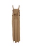 Fendi Woman Cappuccino Satin Long Dress