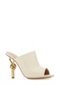 Bottega Veneta Woman Ivory Nappa Leather Knot Mules