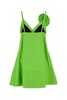 Loewe Woman Fluo Green Leather Mini Dress