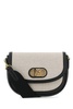 Beige canvas mini Mode Travia crossbody bag