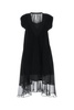 Black cotton blend dress