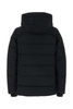 Black nylon Hybridge down jacket