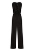 Ubi silk satin-trimmed jersey jumpsuit