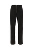 Black Polyester Blend Pants