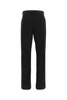 Black Polyester Blend Pants