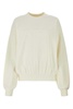 Ivory Stretch Polyester Blend Sweater