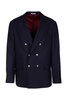 Brunello Cucinelli Peak-Lapel Double-Breasted Tailored Blazer