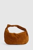 Faux Suede Knot Detail Shoulder Bag 