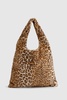 Leopard Faux Fur Tote Bag 