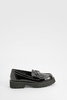 Wide Width Patent T Bar Loafers