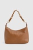 Faux Leather Chain Shoulder Bag