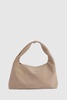 Faux Suede Oversized Woven Tote Bag