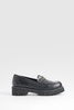 Wide Width Metal Trim Chunky Loafers